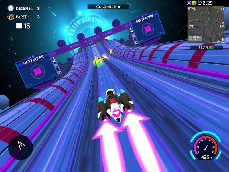 Astral Racer Vehicle Customization Screen